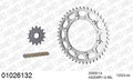 AFAM MX reinforced Chain & Steel Sprocket Kit, 520 (OE Pitch) - Gold 98 link MX reinforced chain, 14T steel/44T Steel sprockets
