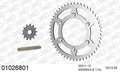 AFAM MX reinforced Chain & Steel Sprocket Kit, 520 (OE Pitch) - Gold 114 link MX reinforced chain, 13T steel/50T Steel sprockets – Honda CR125 2001 / Honda CR250 1996–2004