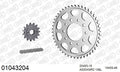 AFAM XS-ring Extra Reinforced Chain & Steel Sprocket Kit, 530 (OE Pitch) - Plain Steel 108 link XS-ring Extra Reinforced chain, 15T steel/46 – Honda VF400F 1983–1985