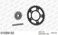 AFAM XS-ring Extra Reinforced Chain & Steel Sprocket Kit, 525 (OE Pitch) - Plain Steel 108 link XS-ring Extra Reinforced chain, 15T steel/36