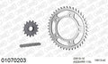 AFAM XS-ring Extra Reinforced Chain & Steel Sprocket Kit, 525 (OE Pitch) - Plain Steel 110 link XS-ring Extra Reinforced chain, 15T steel/42 – Honda CB600 Hornet 1998–2004