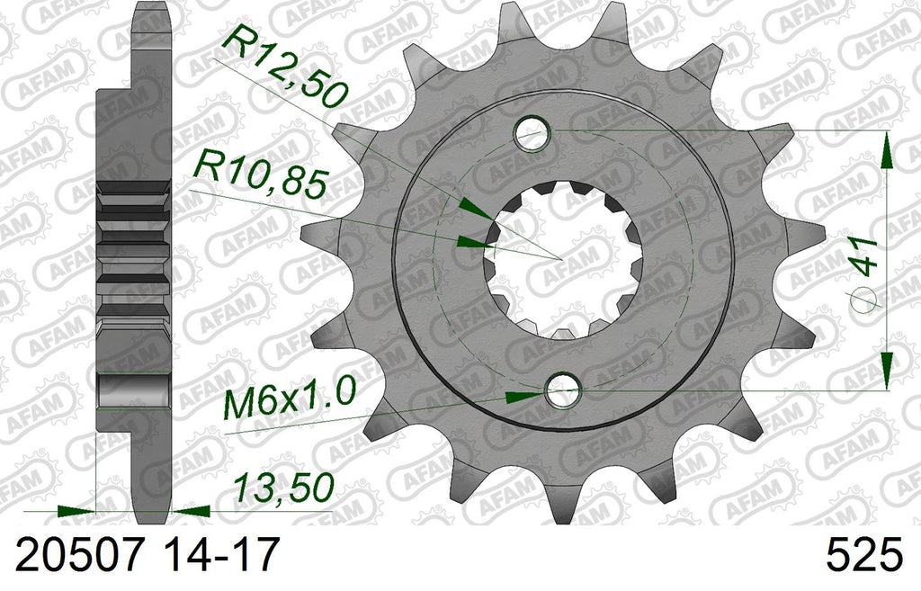 AFAM XS-ring Extra Reinforced Chain & Steel Sprocket Kit, 525 (OE Pitch) - Plain Steel 118 link XS-ring Extra Reinforced chain, 15T steel/47 – Honda XL600V Transalp 1989–2000 / Honda XL700 Transalp 2008–2012