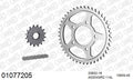 AFAM XS-ring Extra Reinforced Chain & Steel Sprocket Kit, 530 (OE Pitch) - Plain Steel 114 link XS-ring Extra Reinforced chain, 16T steel/45