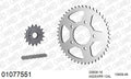 AFAM XS-ring Extra Reinforced Chain & Steel Sprocket Kit, 525 (OE Pitch) - Plain Steel 124 link XS-ring Extra Reinforced chain, 16T steel/46