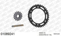 AFAM XS-ring Hyper reinforced Chain & Steel Sprocket Kit, 530 (OE Pitch) - Gold 114 link XS-ring Hyper reinforced chain, 16T steel/40T Steel