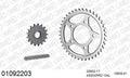 AFAM XS-ring Extra Reinforced Chain & Steel Sprocket Kit, 530 (OE Pitch) - Plain Steel 104 link XS-ring Extra Reinforced chain, 17T steel/41