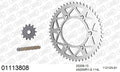 AFAM MX reinforced Chain & Alu Sprocket Kit, 520 (OE Pitch) - Gold 114 link MX reinforced chain, 13T steel/51T Alu sprockets – Honda CR125 1992–2002
