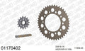 AFAM XS-ring super reinforced Chain & Alu Sprocket Kit, 520 conversion - Gold 108 link XS-ring super reinforced chain, 15T steel/43T Alu spr – Honda CBR600F 1997–1998