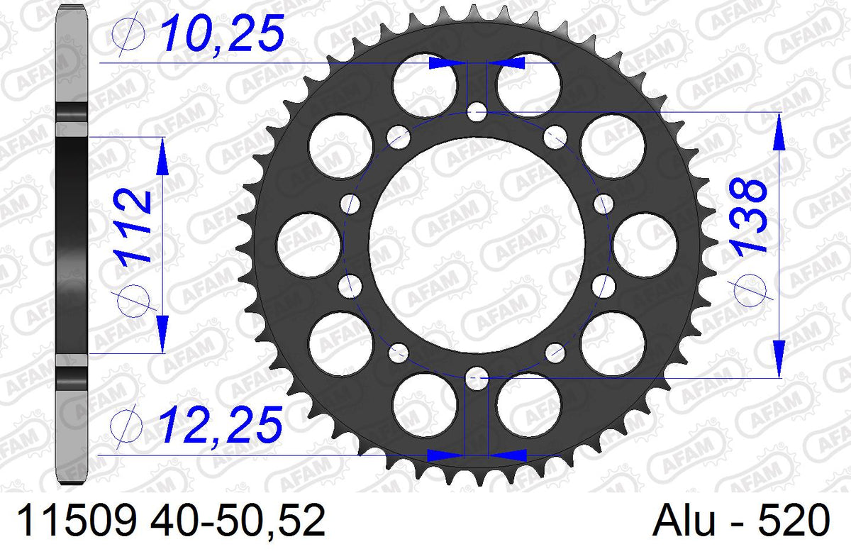AFAM XS-ring Hyper reinforced Chain & Alu Sprocket Kit, 520 conversion - Gold 114 link XS-ring Hyper reinforced chain, 16T steel/43T Alu spr – Honda CB900 Hornet 2002–2006