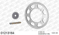 AFAM Xs-Ring Reinforced Chain & Steel Sprocket Kit, 428 (OE Pitch) - Gold 146 link Xs-Ring Reinforced chain, 16T steel/59T Steel sprockets