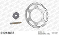 AFAM Xs-Ring Reinforced Chain & Steel Sprocket Kit, 428 (OE Pitch) - Gold 136 link Xs-Ring Reinforced chain, 16T steel/57T Steel sprockets