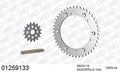 AFAM Xs-Ring Reinforced Plus Chain & Steel Sprocket Kit, 520 conversion - Gold 104 link Xs-Ring Reinforced Plus chain, 16T steel/44T Steel s