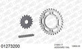 AFAM XS-ring Extra Reinforced Chain & Steel Sprocket Kit, 530 (OE Pitch) - Plain Steel 104 link XS-ring Extra Reinforced chain, 17T steel/33