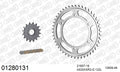 AFAM XS-ring super reinforced Chain & Steel Sprocket Kit, 525 (OE Pitch) - Gold 122 link XS-ring super reinforced chain, 16T steel/46T Steel