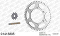 AFAM MX reinforced Chain & Steel Sprocket Kit, 520 (OE Pitch) - Gold 114 link MX reinforced chain, 12T steel/51T Steel sprockets