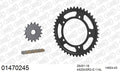 AFAM XS-ring Extra Reinforced Chain & Steel Sprocket Kit, 525 (OE Pitch) - Plain Steel 114 link XS-ring Extra Reinforced chain, 16T steel/43 – Suzuki GSX-R600 2006–2010