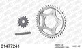 AFAM XS-ring Extra Reinforced Chain & Steel Sprocket Kit, 530 (OE Pitch) - Plain Steel 106 link XS-ring Extra Reinforced chain, 14T steel/42