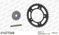 AFAM XS-ring super reinforced Chain & Steel Sprocket Kit, 525 (OE Pitch) - Gold 110 link XS-ring super reinforced chain, 17T steel/43T Steel