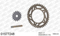 AFAM XS-ring Extra Reinforced Chain & Alu Sprocket Kit, 525 (OE Pitch) - Plain Steel 110 link XS-ring Extra Reinforced chain, 17T steel/42T