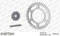 AFAM XS-ring Extra Reinforced Chain & Steel Sprocket Kit, 530 (OE Pitch) - Plain Steel 112 link XS-ring Extra Reinforced chain, 16T steel/46 – Kawasaki ZXR750H 1989