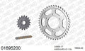 AFAM XS-ring Hyper reinforced Chain & Steel Sprocket Kit, 530 (OE Pitch) - Gold 110 link XS-ring Hyper reinforced chain, 17T steel/42T Steel – Kawasaki ZRX1200R / S 2001–2007