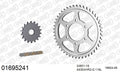 AFAM XS-ring Hyper reinforced Chain & Steel Sprocket Kit, 530 (OE Pitch) - Gold 116 link XS-ring Hyper reinforced chain, 18T steel/46T Steel
