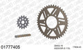 AFAM XS-ring super reinforced Chain & Alu Sprocket Kit, 520 conversion - Gold 110 link XS-ring super reinforced chain, 16T steel/43T Alu sprockets