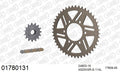 AFAM XS-ring super reinforced Chain & Alu Sprocket Kit, 520 (OE Pitch) - Gold 114 link XS-ring super reinforced chain, 15T steel/45T Alu spr