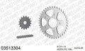 AFAM XS-ring standard Chain & Steel Sprocket Kit, 520 (OE Pitch) - Plain Steel 106 link XS-ring standard chain, 16T steel/39T Steel sprocket