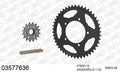 AFAM XS-ring super reinforced Chain & Steel Sprocket Kit, 525 (OE Pitch) - Gold 112 link XS-ring super reinforced chain, 16T steel/46T Steel – Aprilia Dorsoduro 750 / Factory 2008–2016