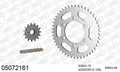 AFAM XS-ring Extra Reinforced Chain & Steel Sprocket Kit, 520 (OE Pitch) - Plain Steel 106 link XS-ring Extra Reinforced chain, 15T steel/46