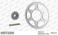 AFAM XS-ring Extra Reinforced Chain & Steel Sprocket Kit, 520 (OE Pitch) - Plain Steel 108 link XS-ring Extra Reinforced chain, 15T steel/48