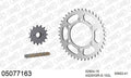 AFAM XS-ring Extra Reinforced Chain & Steel Sprocket Kit, 520 (OE Pitch) - Plain Steel 102 link XS-ring Extra Reinforced chain, 15T steel/41