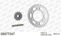 AFAM XS-ring Extra Reinforced Chain & Steel Sprocket Kit, 520 (OE Pitch) - Plain Steel 98 link XS-ring Extra Reinforced chain, 15T steel/40T