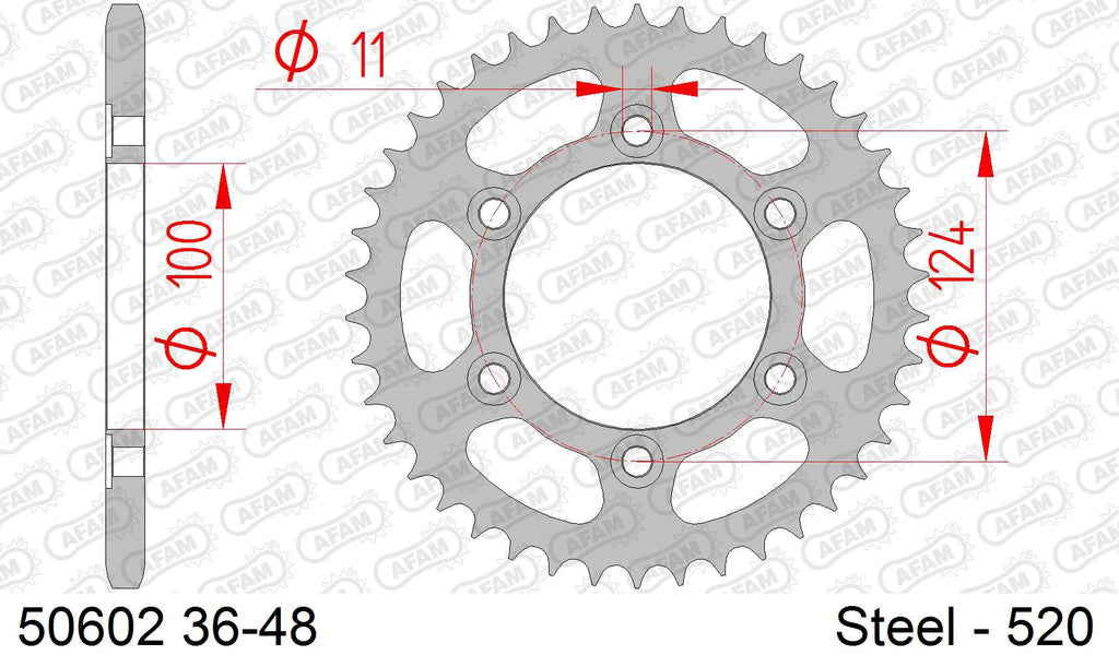 AFAM XS-ring Extra Reinforced Chain & Steel Sprocket Kit, 520 (OE Pitch) - Plain Steel 98 link XS-ring Extra Reinforced chain, 15T steel/38T – Ducati Monster 900 IE 2000–2001