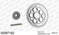 AFAM XS-ring Hyper reinforced Chain & Steel Sprocket Kit, 525 (OE Pitch) - Gold 104 link XS-ring Hyper reinforced chain, 15T steel/43T Steel