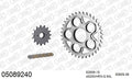 AFAM XS-ring Hyper reinforced Chain & Steel Sprocket Kit, 525 (OE Pitch) - Gold 94 link XS-ring Hyper reinforced chain, 15T steel/36T Steel (05089240)