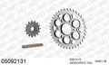 AFAM XS-ring Hyper reinforced Chain & Steel Sprocket Kit, 525 (OE Pitch) - Gold 102 link XS-ring Hyper reinforced chain, 15T steel/38T Steel