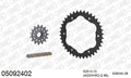 AFAM XS-ring Hyper reinforced Chain & Steel Sprocket Kit, 520 conversion PCD3