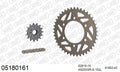 AFAM XS-ring super reinforced Chain & Alu Sprocket Kit, 520 (OE Pitch) - Gold 102 link XS-ring super reinforced chain, 15T steel/42T Alu spr – Ducati Monster 800 S ie 2003–2004