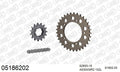 AFAM XS-ring Extra Reinforced Chain & Alu Sprocket Kit, 530 conversion - Plain Steel 102 link XS-ring Extra Reinforced chain, 15T steel/33T