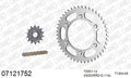 AFAM Xs-Ring Reinforced Plus Chain & Steel Sprocket Kit, 520 (OE Pitch) (07121752)