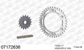 AFAM XS-ring super reinforced Chain & Steel Sprocket Kit, 520 (OE Pitch) - Gold 106 link XS-ring super reinforced chain, 17T steel/38T Steel