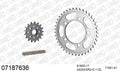 AFAM XS-ring super reinforced Chain & Steel Sprocket Kit, 525 (OE Pitch) - Gold 112 link XS-ring super reinforced chain, 17T steel/41T Steel (07187636)