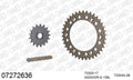 AFAM XS-ring Extra Reinforced Chain & Alu Sprocket Kit, 520 (OE Pitch) - Plain Steel 106 link XS-ring Extra Reinforced chain, 17T steel/38T