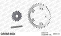 AFAM XS-ring Extra Reinforced Chain & Steel Sprocket Kit, 525 (OE Pitch) - Plain Steel 106 link XS-ring Extra Reinforced chain, 18T steel/43