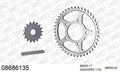 AFAM XS-ring Extra Reinforced Chain & Steel Sprocket Kit, 530 (OE Pitch) - Plain Steel 110 link XS-ring Extra Reinforced chain, 17T steel/43 (08686135)