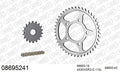 AFAM XS-ring super reinforced Chain & Steel Sprocket Kit, 530 (OE Pitch) - Gold 110 link XS-ring super reinforced chain, 18T steel/43T Steel