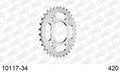 AFAM Rear Sprocket, 420 (OE Pitch), Steel - 34T (orig size)