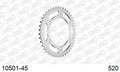 AFAM Rear Sprocket, 520 (OE Pitch), Steel - 45T, 110 links reqd (10501-45)